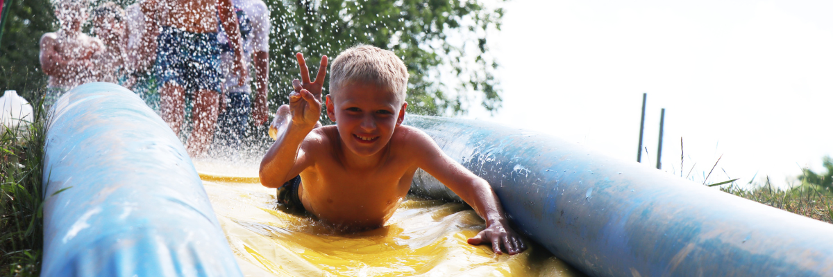 Slip n Slide at Camp Henry