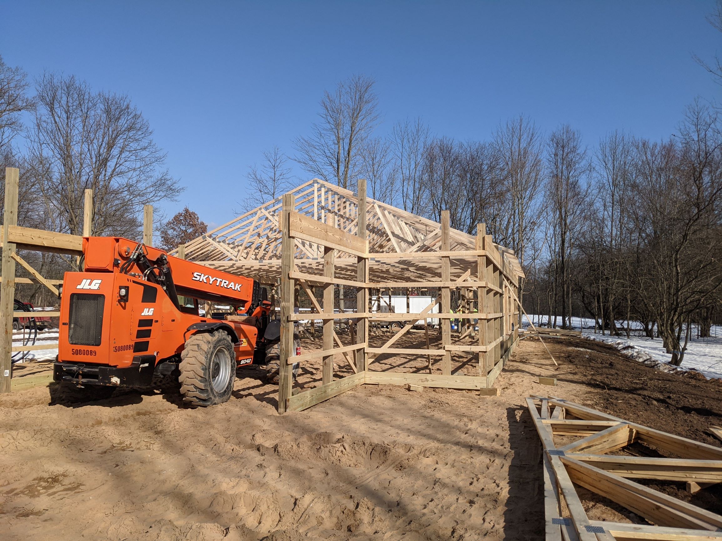 Hank's House at Camp Henry-- Construction of House